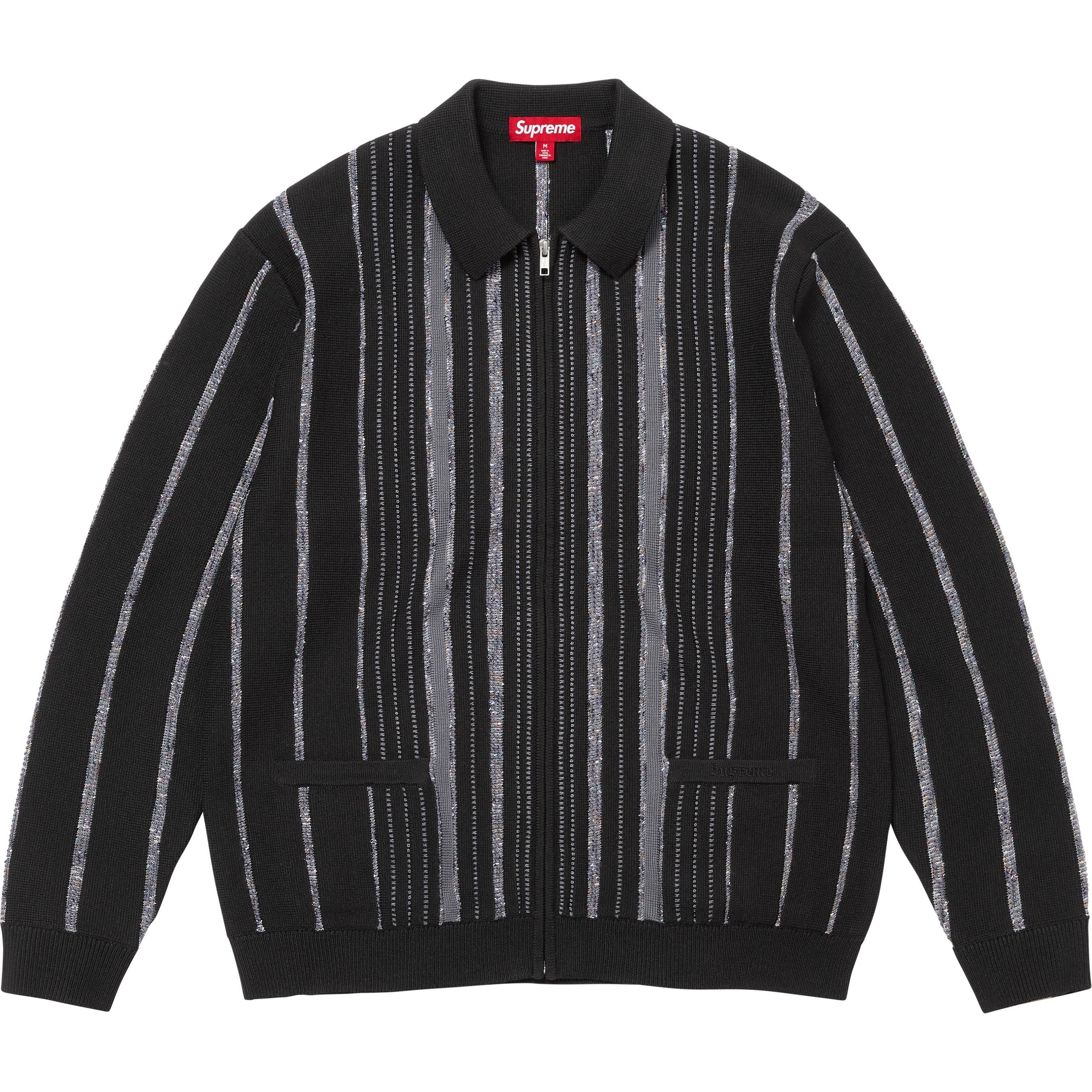 Speckle Stripe Zip Up Cardigan view 7